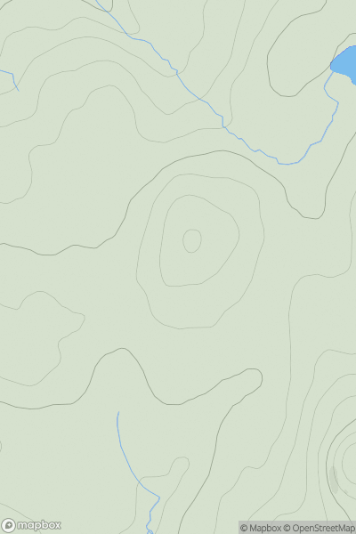 Thumbnail image for Cruach Bhreac [Loch Fyne to Bute and the Firth of Clyde] showing contour plot for surrounding peak